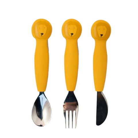 Trixie Silikon Çatal Bıçak Kaşık Takımı // Mr. Lion