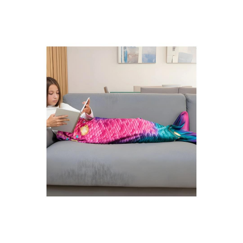 Kuaki Mermaids Deniz Kızı Kostümlü TV Battaniyesi Star