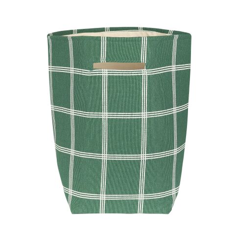Vibes Büyük Sepet, Green White Windowpane
