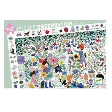 Djeco Klasik Puzzle 100 Parça / Flowers