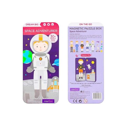 mierEdu - Manyetik Puzzle Kutusu - Uzay Maceraları