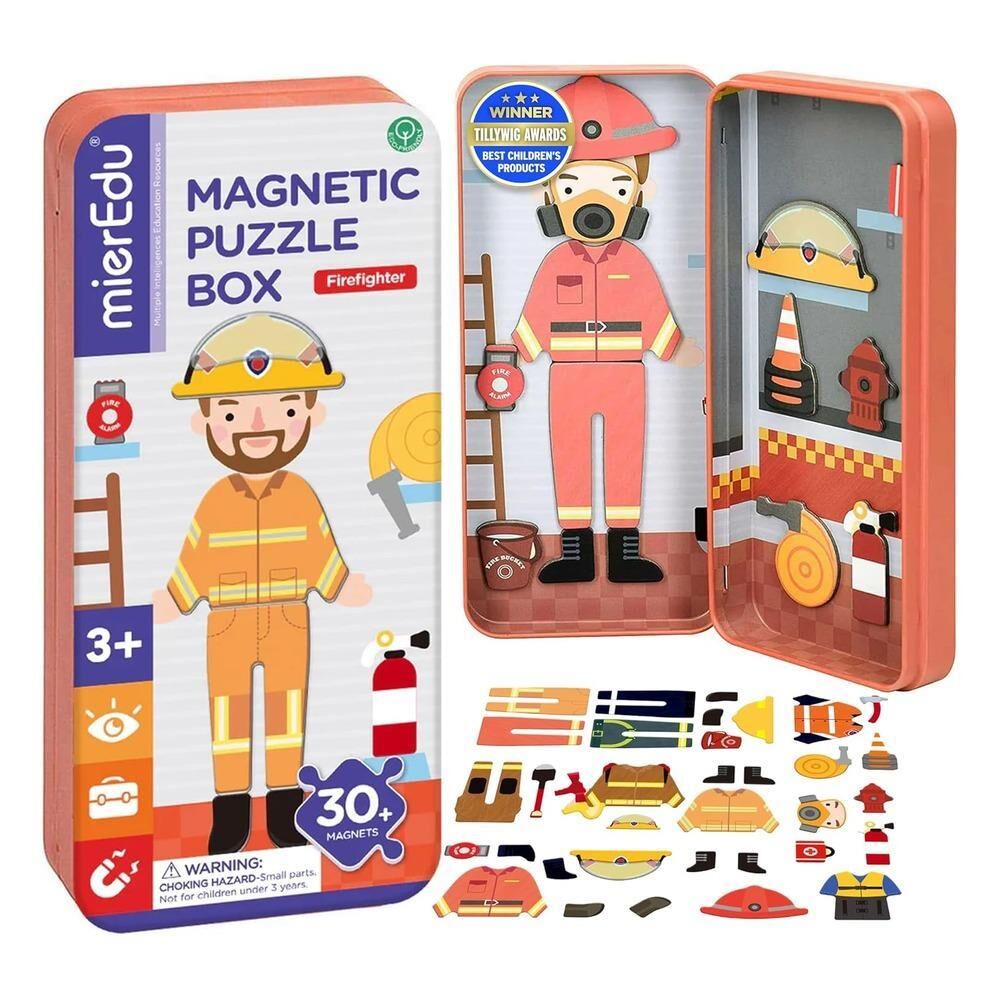mierEdu - Manyetik Puzzle Kutusu - İtfaiyeci