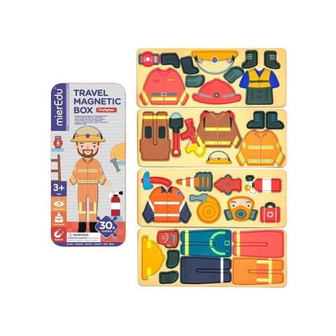 mierEdu - Manyetik Puzzle Kutusu - İtfaiyeci