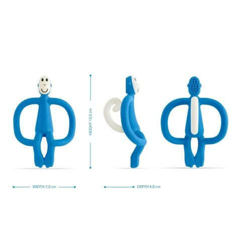 Matchstick Monkey Silikon Dis Kaşıyıcı - Monkey (Açık Mavi)