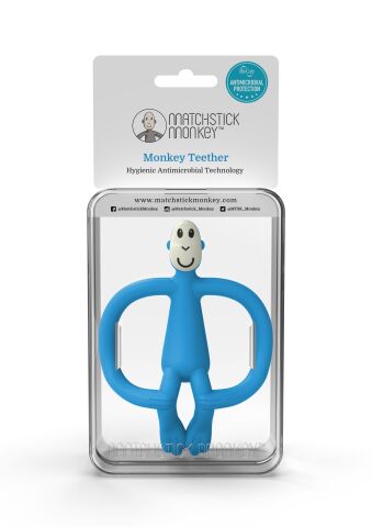 Matchstick Monkey Silikon Dis Kaşıyıcı - Monkey (Açık Mavi)