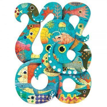 Djeco 350 Parça Ahtapot Puzzle-Octopus 350 Pcs