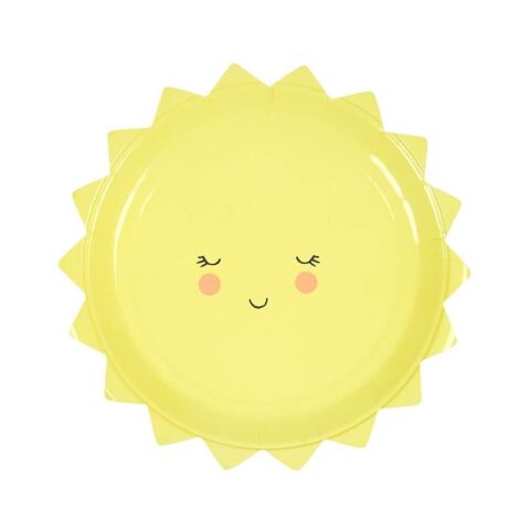 Meri Meri - Happy Sun Plates - Güneş Tabak - S