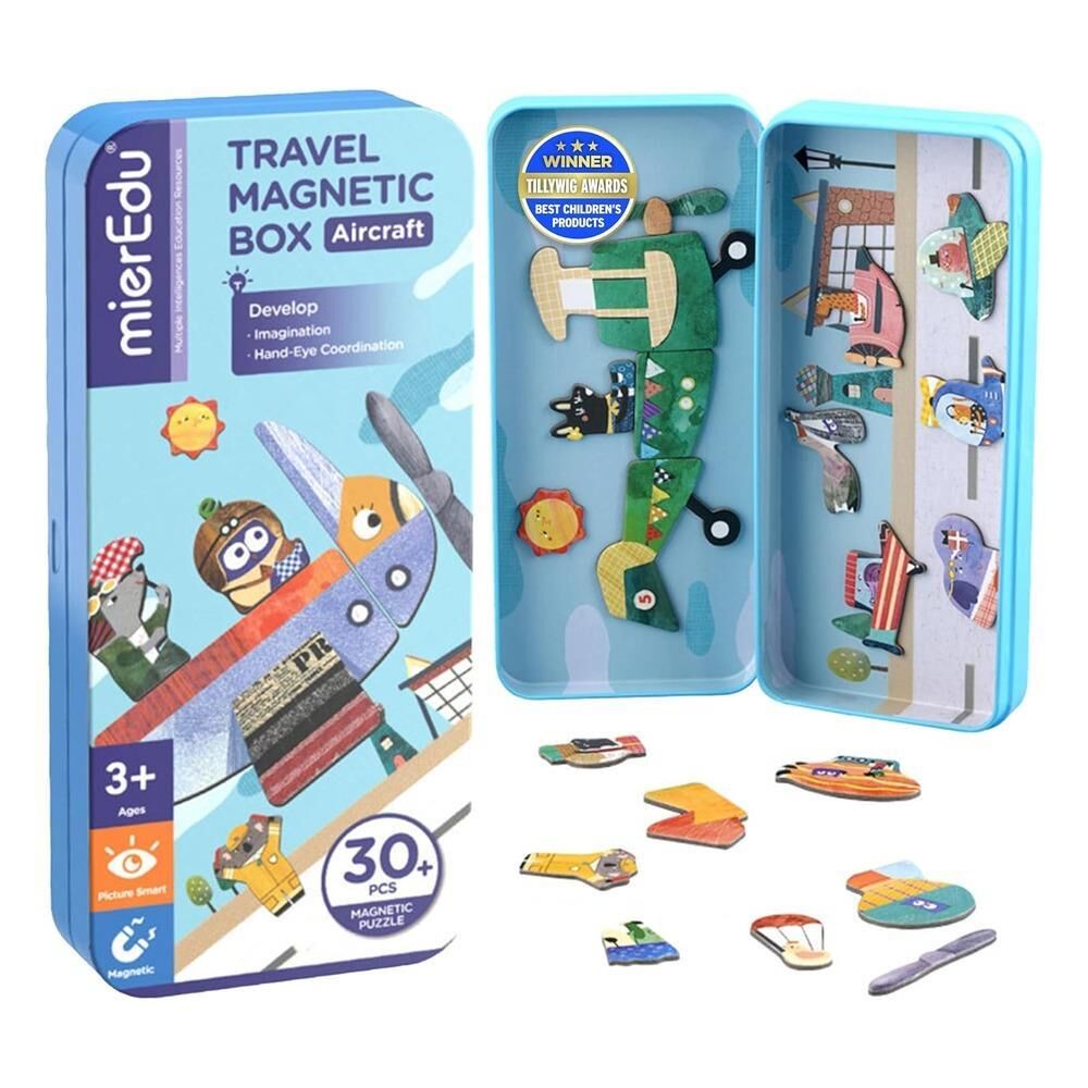mierEdu - Manyetik Puzzle Kutusu - Hava Taşıtları