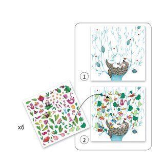 Djeco Yapıştırma Kartları / Bring The Springtime!