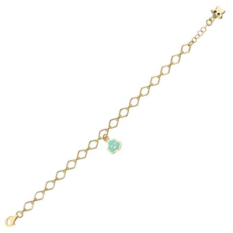 Altın Bulut Zincirli Charm Çocuk Bileklik