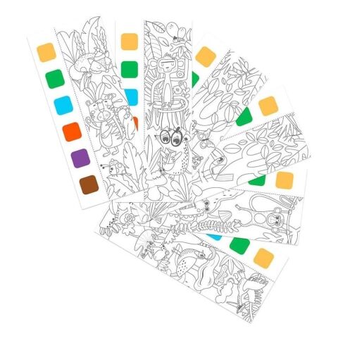mierEdu - Cep Boy Sulu Boya Kitabı - Hayvan Dostlar