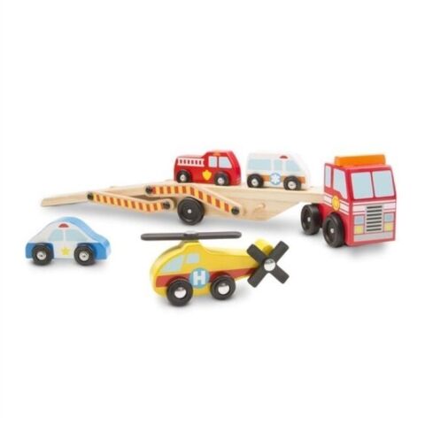 Melissa&Doug Ahşap Acil Yardım Araçlar Taşıyıcı Tır