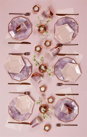 Harlow & Grey - Amethyst Bardak - 8'Li