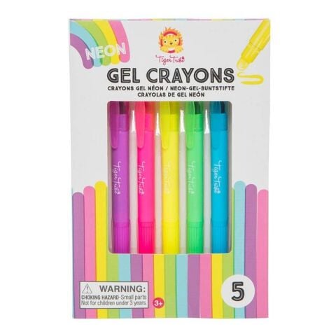 Tiger Tribe 5'li Neon Jel Pastel Boya Kalemi - Neon Gel Crayons