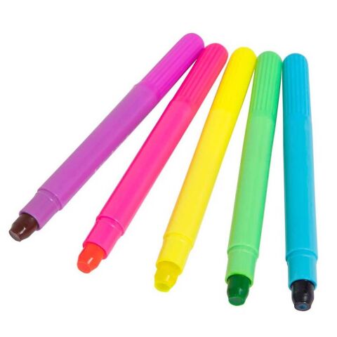Tiger Tribe 5'li Neon Jel Pastel Boya Kalemi - Neon Gel Crayons