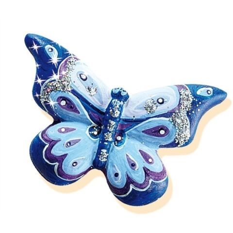 SES Creative Kalıba Dök ve Boya - Kelebekler -Simli