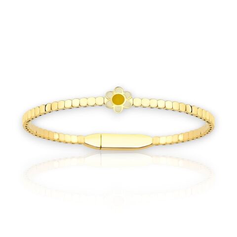 Altın Beyaz Papatya Çocuk Kelepçe