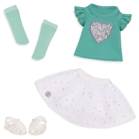 Glitter Girls Kıyafet Seti / Sparkling Top&Skirt - Sparkling With Style