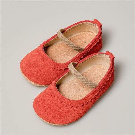Merli&Rose Süet Babet Patik | Mercan