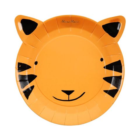 Meri Meri - Tiger Plates - Kaplan Tabak - S