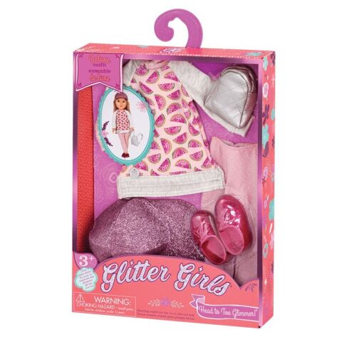 Glitter Girls Kıyafet Seti /  Deluxe Leggings&Top - Head to Toe Glimmer!