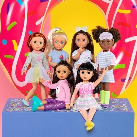 Glitter Girls Kıyafet Seti / Sequins&Stripes Dress - Shiny Flowers In Bloom