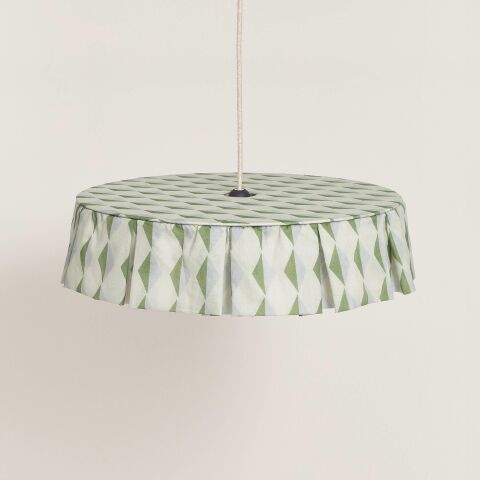 Vibes Aydınlatma Şapkası, 50cm çap, Green Blue Harlequin