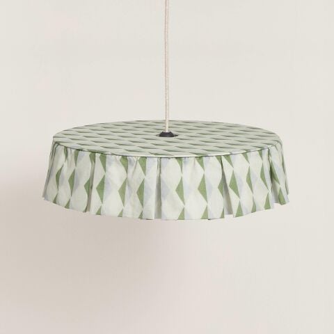 Vibes Aydınlatma Şapkası, 50cm çap, Green Blue Harlequin