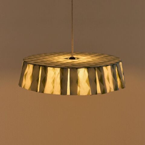 Vibes Aydınlatma Şapkası, 50cm çap, Green Blue Harlequin