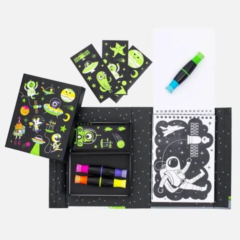 Tiger Tribe Neon Boyama Seti / Outer Space - Neon Colouring Set