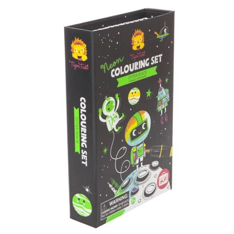 Tiger Tribe Neon Boyama Seti / Outer Space - Neon Colouring Set