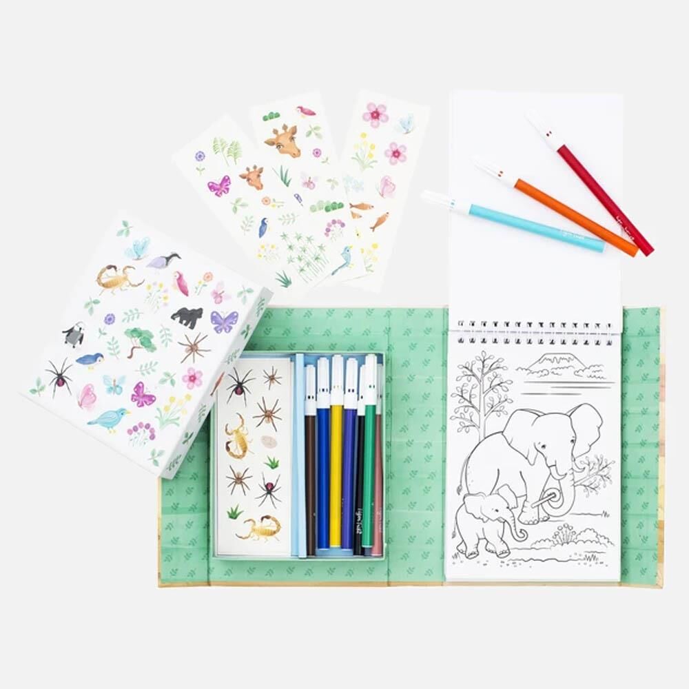 Tiger Tribe Boyama Seti / Animal All Stars - Colouring Set