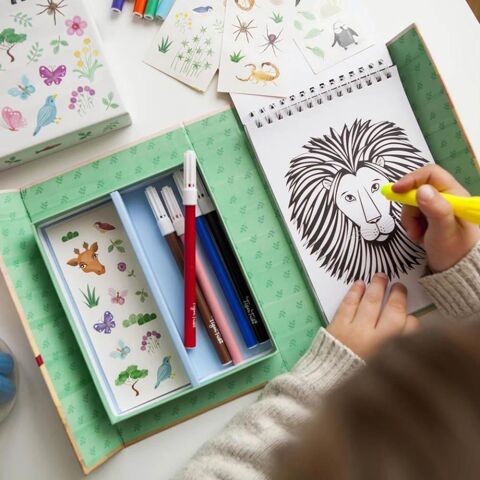 Tiger Tribe Boyama Seti / Animal All Stars - Colouring Set