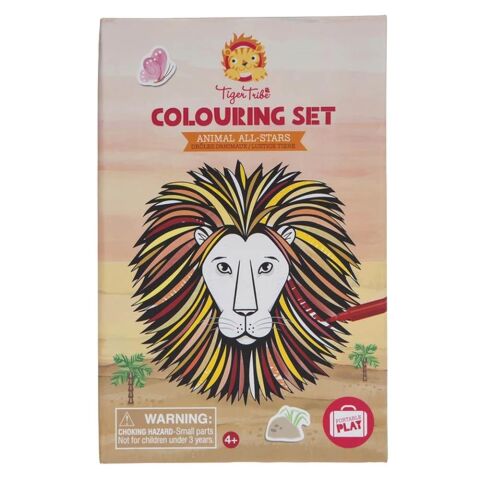 Tiger Tribe Boyama Seti / Animal All Stars - Colouring Set