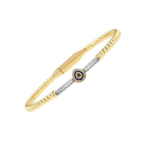 Altın Taşlı Nazar Boncuğu Çocuk Kelepçe