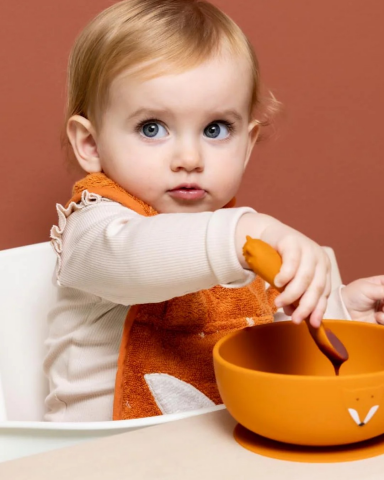 Trixie Mr. Fox - 2li Silikon Bebek Kaşığı Seti