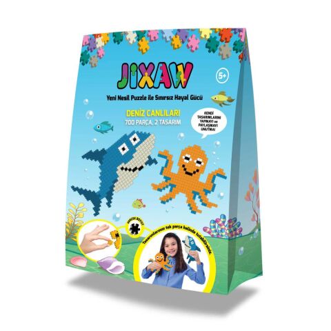 Jixaw Deniz Canlıları - Yeni Nesil Puzzle 700 Parça 2 Tasarım Yapboz