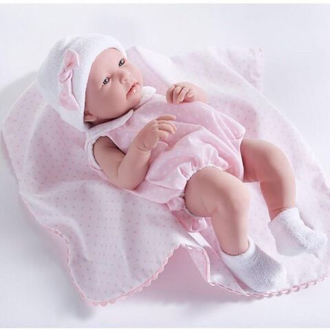 Berenguer Gerçekçi Yenidoğan Oyuncak Kız Bebek 43 cm ve Battaniye