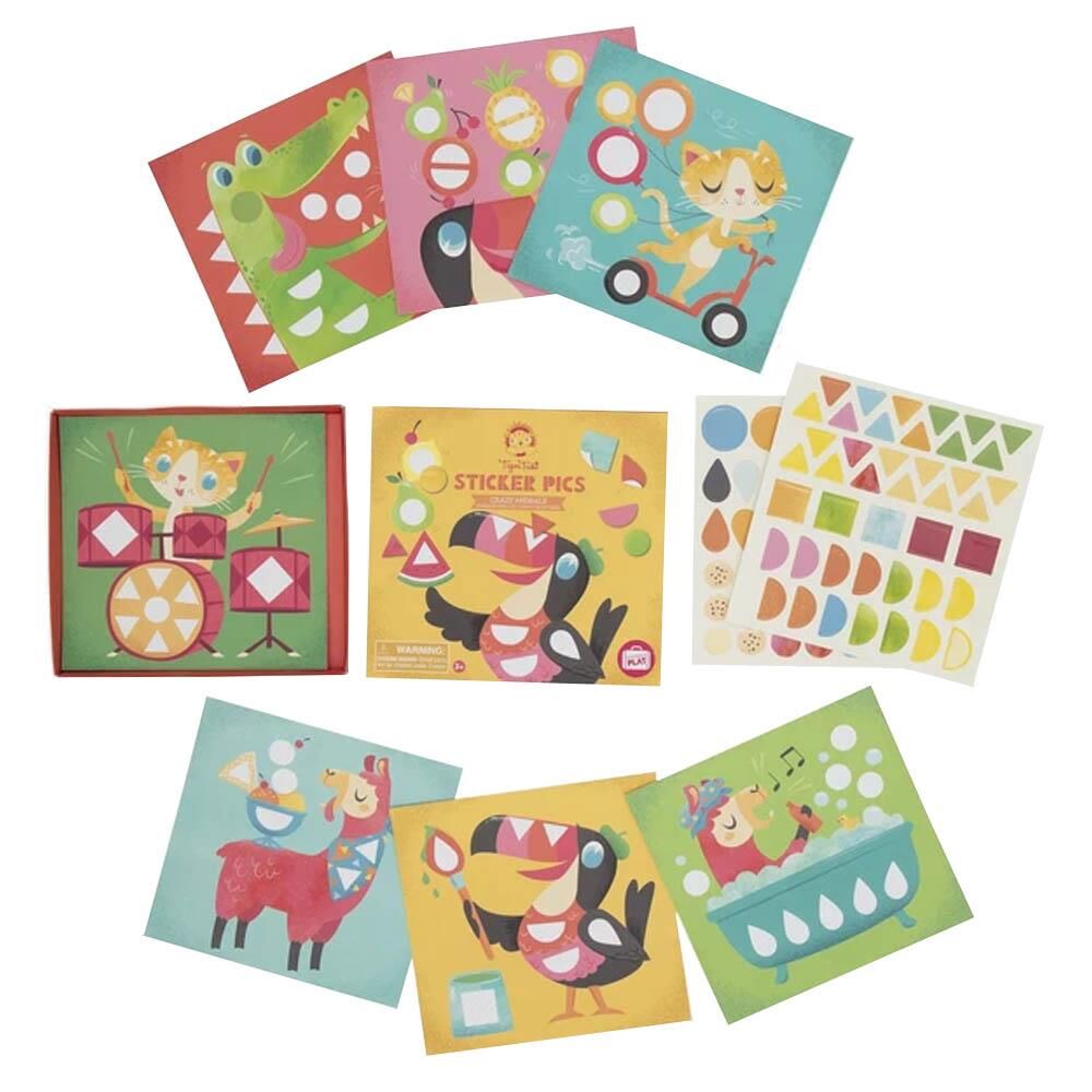 Tiger Tribe Sticker Seti / Crazy Animals - Sticker Pics