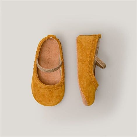 Merli&Rose Süet Babet Patik | Hardal