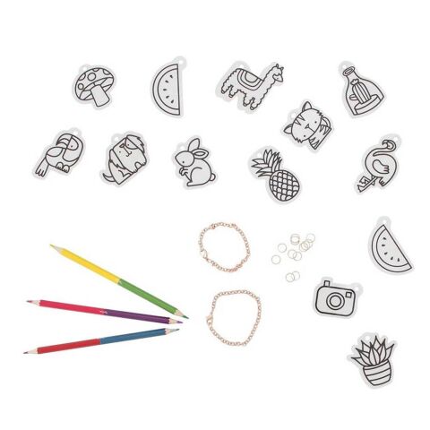 Tiger Tribe Kağıt Takı Yap Seti / Charm Bracelets - Shrinkies