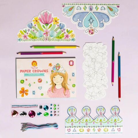 Tiger Tribe Kağıt Taçlar / Princess Gems - Paper Crowns