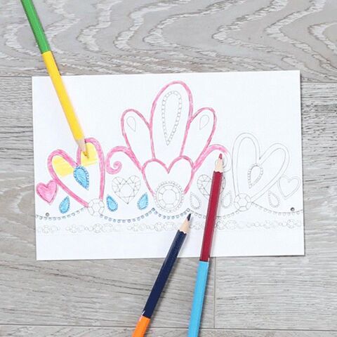 Tiger Tribe Kağıt Taçlar / Princess Gems - Paper Crowns