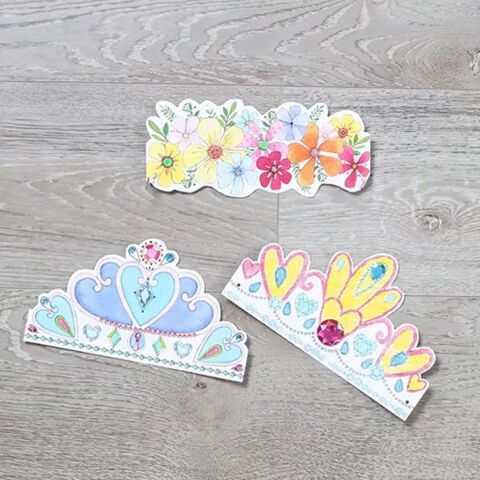 Tiger Tribe Kağıt Taçlar / Princess Gems - Paper Crowns
