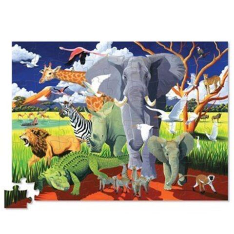 Crocodile Creek Puzzle Safari 72 Parçalı Yapboz