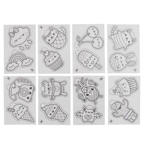 Tiger Tribe Kağıt Anahtarlık Yap Seti / Sweet Treats - Shrinkies
