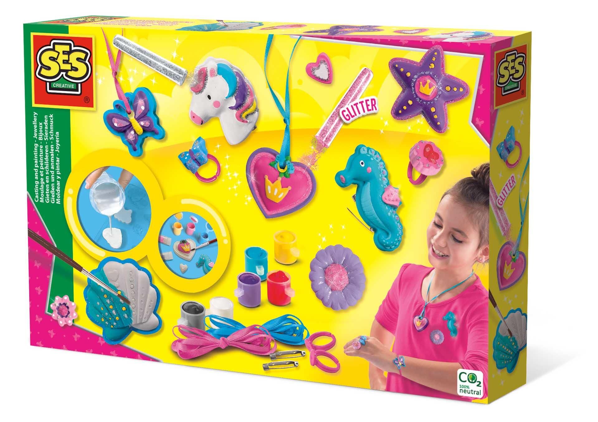 Melissa and Doug - Kalıba Dök ve Boya - Mücevherler - Simli