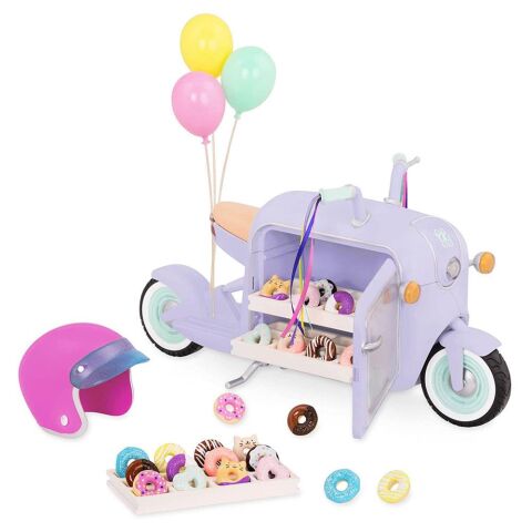Glitter Girls Donut Satış Scooterı - Donut Delivery Scooter