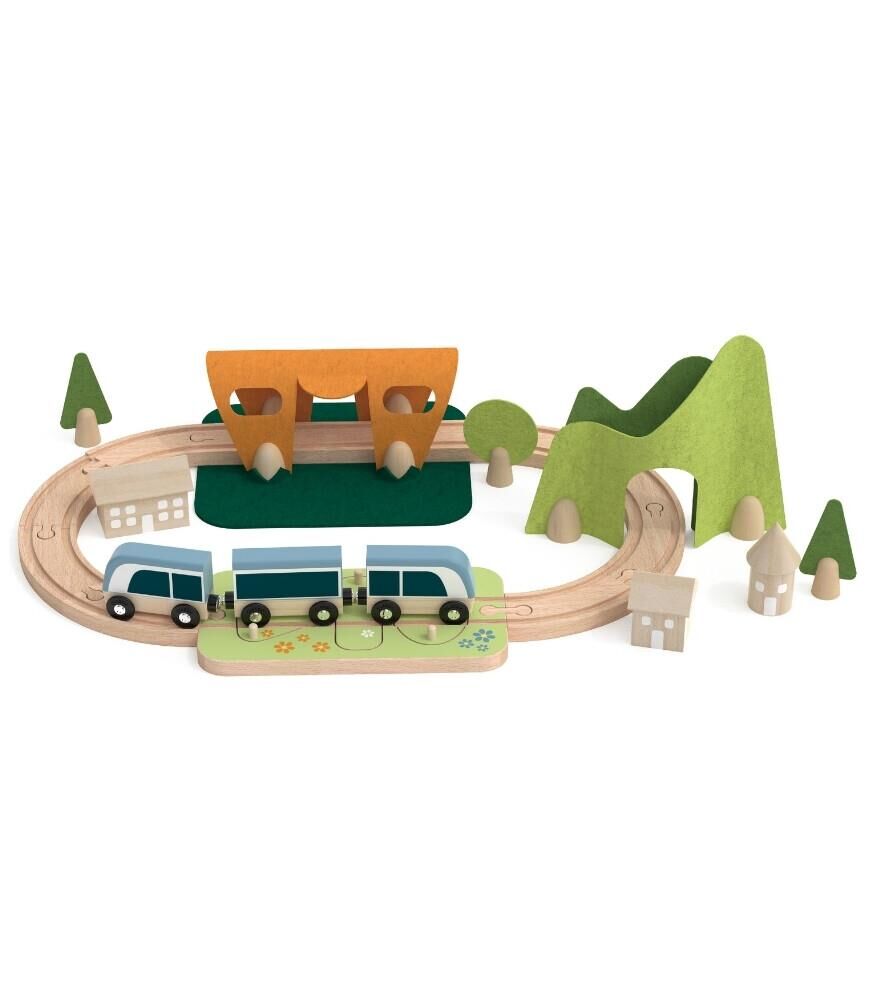 Classic World Ahşap Küçük Tren Seti