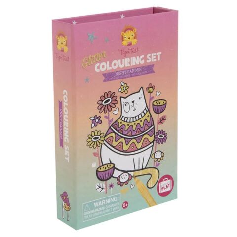 Tiger Tribe Boyama Seti / Night Garden - Glitter Colouring Set